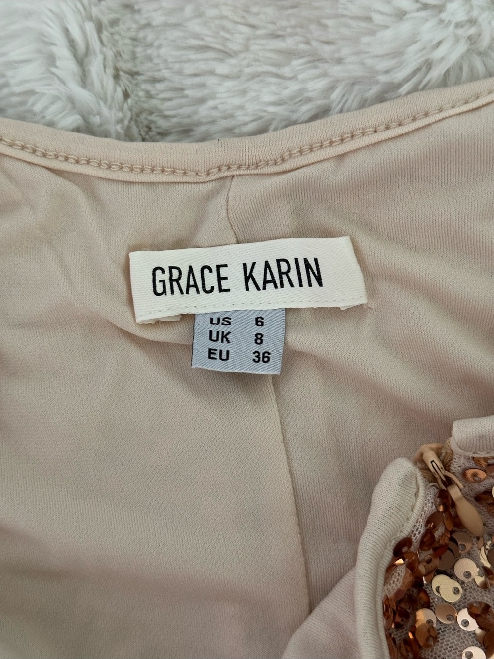 Grace Karin Elegant Evening Sequin Gold Slip Dress - Womens - Picture 3 of 3